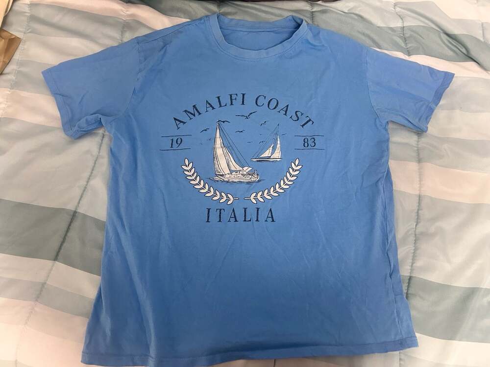 Instant Message Amalfi Coast Sailing Club Short Sleeve Graphic T-Shirt
